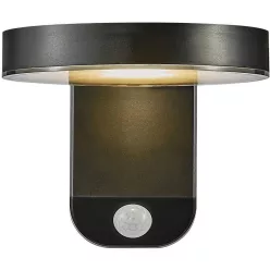   NORDLUX 2118141003 RICA Fali Lámpa Mozgásérzékelővel Fekete LED IP44