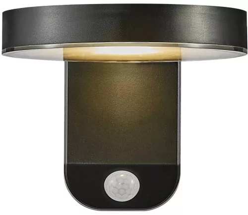 NORDLUX 2118141003 RICA Fali Lámpa Mozgásérzékelővel Fekete LED IP44
