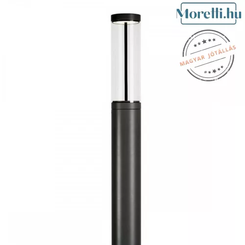 kültéri kandeláber szürke színű vázzal és fém testtel kerti használatra norlys-6117gr - moretti.hu