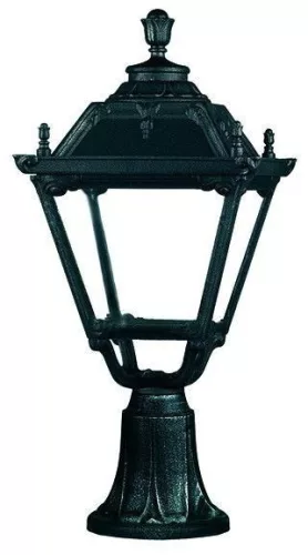 NOVOLUX 146H-G05X1A-02 Klasszikus Kültéri Állólámpa Fekete, Átlátszó E27 IP55