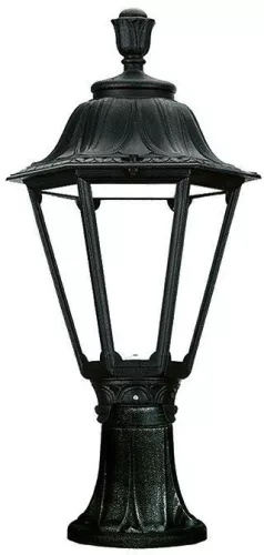 NOVOLUX 147H-G05X1A-02 Klasszikus Kültéri Állólámpa Fekete, Átlátszó E27 IP55