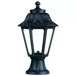   NOVOLUX 150H-G05X1A-02 Klasszikus Kültéri Állólámpa Fekete, Átlátszó E27 IP55