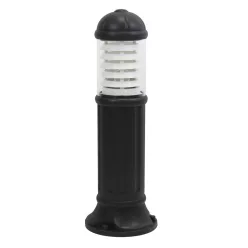   NOVOLUX 272B-G05X1A-02 Klasszikus Kültéri Állólámpa Fehér, Fekete E27 IP55