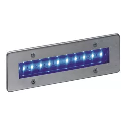   NOVOLUX 305C-L1002F-30 SYNA Kültéri Falba Építhető Lámpa Fehér, Ezüst LED IP68
