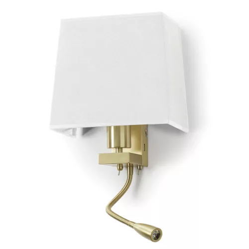 Novolux FIRENZE 507A-Y05X1B-46 Fali lámpa 2x60W, 3W/E27, LED 240LM IP20