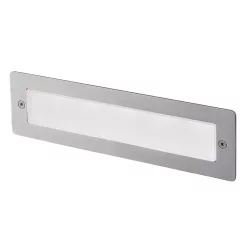   NOVOLUX 544A-L0105A-30 DAS Kültéri Falba Építhető Lámpa Ezüst LED IP65