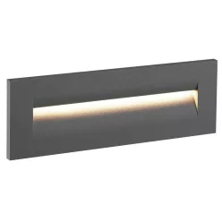   NOVOLUX 643A-L0109A-04 AMBRES Kültéri Falba Építhető Lámpa Antracit LED IP65