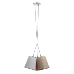   NOVOLUX 716B-G05X1A-03 A TU ESTILO Ernyős Függesztett Lámpa Ezüst, Szürke E27 IP20