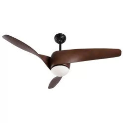 ventilátoros lámpa barna színű vázzal és fém testtel beltéri használatra novaluce-5267611 - moretti.hu