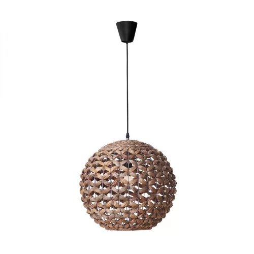 függesztett lámpa rattan színű vázzal és rattan testtel beltéri használatra novaluce-9587121 - moretti.hu