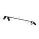 mennyezetbe építhető lámpa fekete színű vázzal és fém testtel beltéri használatra nowodvorski-7836 - moretti.hu