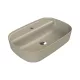 CeraStyle AQUA - PULTRA ültethető - Top Counter - porcelán mosdó - MATT BÉZS - 60 x 40 cm