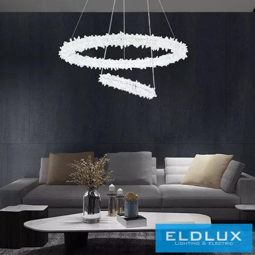 ELDLUX ELDAMARILL kristályüveg függeszték D600 132W CCT