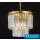 ELDLUX ELDICICLE kristály üveg csillár E14×3 D300x334mm arany
