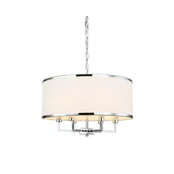   ORLOR80216 CASA Ernyős Függesztett Lámpa Fehér, Króm E14 IP20