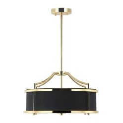   ORLOR84139 STANZA Ernyős Függesztett Lámpa Fehér, Fekete, Arany E27 IP20