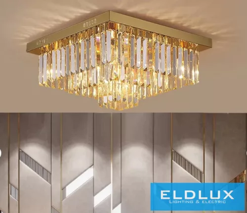ELDLUX OWD6009-MF Kristály Mennyezeti Lámpa IP20