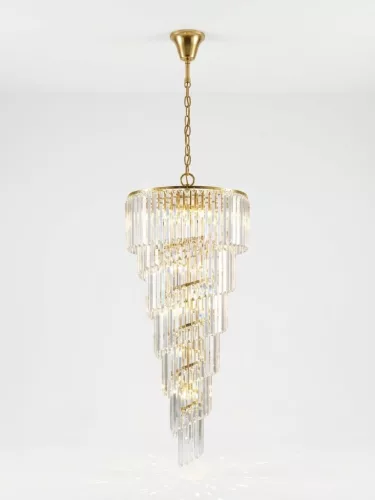 ELDLUX Kristály üveg csillár E14×20 D550x1420mm arany