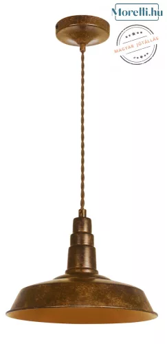 függesztett lámpa bronz színű vázzal és fém testtel beltéri használatra palnas-62001555 - moretti.hu