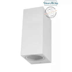 kültéri fali lámpa fehér színű vázzal és fém testtel kerti használatra palnas-66002248 - moretti.hu
