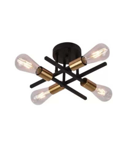 UNIVERSO Mennyezeti lámpa 4xE27 max.40w D330x160mm IP20 Óarany/fekete 5év