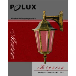   POLUX 201966 LIGURIA-LT Klasszikus Kültéri Fali Lámpa Patina E27 IP43