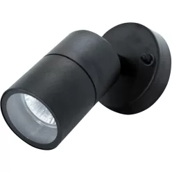   POLUX 208781 OLIMP Modern Kültéri Fali Lámpa Fekete GU10 IP44