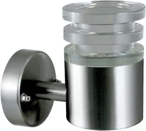 POLUX 300492 CRYSTAL Modern Kültéri Fali Lámpa Ezüst LED IP44