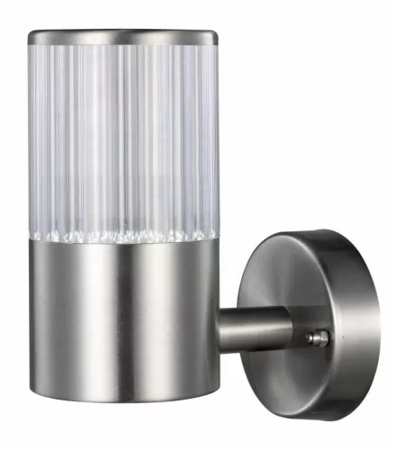 POLUX 300683 COLLUM Modern Kültéri Fali Lámpa Ezüst LED IP44