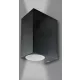 POLUX 303332 BOSTON Modern Kültéri Fali Lámpa Fekete GU10 IP44