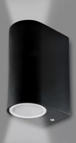 POLUX 303356 BOSTON Modern Kültéri Fali Lámpa Fekete GU10 IP44