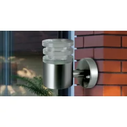   POLUX 304315 CRYSTAL Modern Kültéri Fali Lámpa Ezüst LED IP44