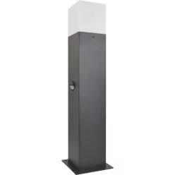   POLUX 307330 NEW YORK Modern Kültéri Állólámpa Fehér, Grafit E27 IP44