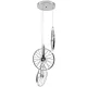 POLUX 307569 BICYKL Modern Led Függesztett Lámpa Króm LED IP20