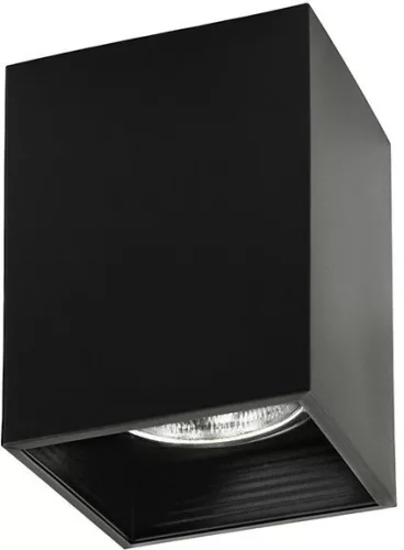 POLUX 307798 JUPITER Kocka Mennyezeti Lámpa Fekete E27 IP20