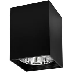 POLUX 307811 JUPITER Kocka Mennyezeti Lámpa Fekete E27 IP20