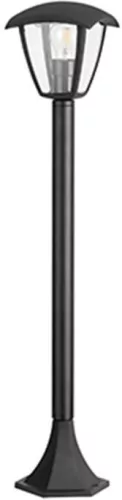 POLUX 311900 Klasszikus Kültéri Állólámpa Matt Fekete E27 IP44