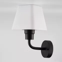   POLUX 312259 GIZA Modern Kültéri Fali Lámpa Fehér, Matt Fekete E27 IP44