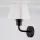 POLUX 312259 GIZA Modern Kültéri Fali Lámpa Fehér, Matt Fekete E27 IP44