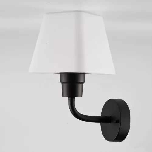 POLUX 312259 GIZA Modern Kültéri Fali Lámpa Fehér, Matt Fekete E27 IP44