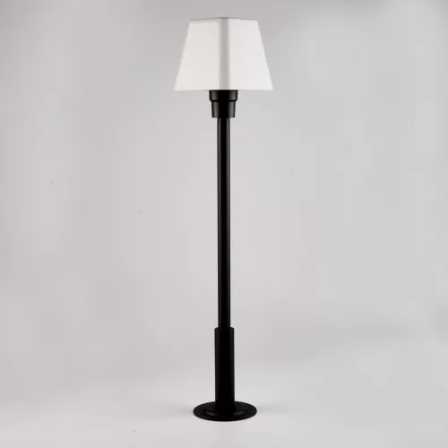 POLUX 312280 GIZA Modern Kültéri Állólámpa Fehér, Matt Fekete E27 IP44