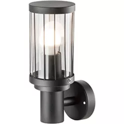   POLUX 312303 FIORD Modern Kültéri Fali Lámpa Matt Fekete E27 IP44