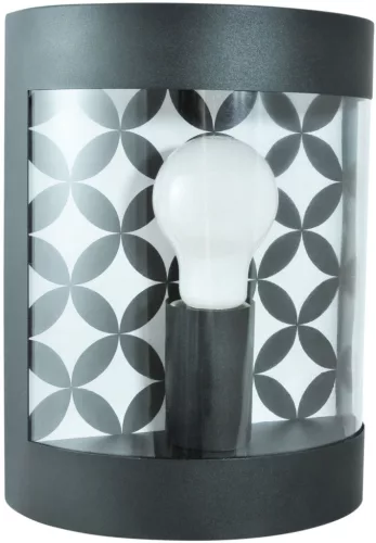 POLUX 312365 MURET Modern Kültéri Fali Lámpa Matt Fekete E27 IP44