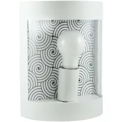   POLUX 312372 MURET Modern Kültéri Fali Lámpa Matt Fehér E27 IP44