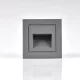 POLUX 313720 Q6 Kültéri Falba Építhető Lámpa Grafit LED IP65
