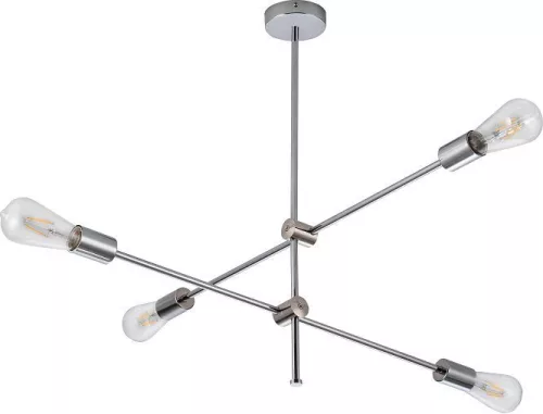 POLUX 318107 MORA Többágú Függesztett Lámpa Króm E27 IP20