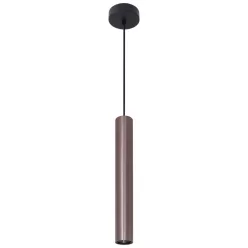   POLUX 326133 LUNGOMARE Hengeres Függesztett Lámpa Fekete, Szürke GU10 IP20