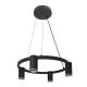 POLUX 326195 PARIS Modern Led Függesztett Lámpa Fekete GU10 IP20