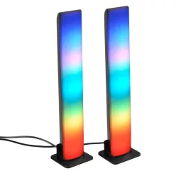 Polux GAMER 326591 Asztali lámpa 2x5W/LED RGBW IP20