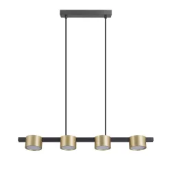   POLUX 327338 MIRELLA Modern Led Függesztett Lámpa Fekete, Arany GX53 IP20